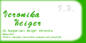 veronika weiger business card